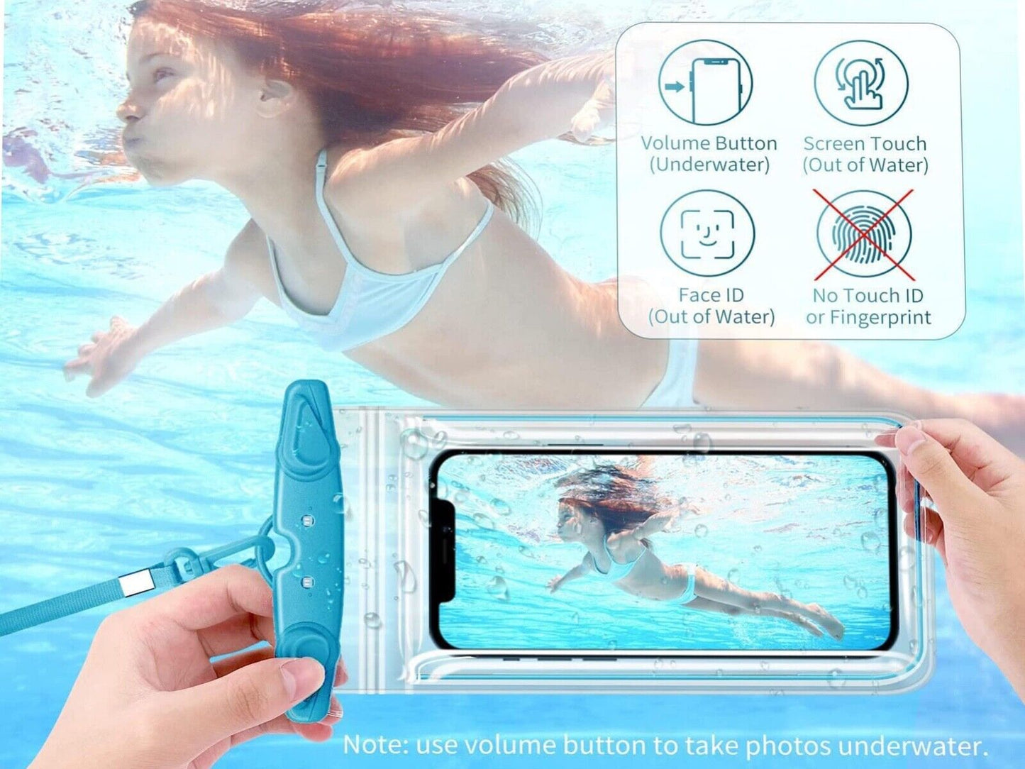 Waterproof Phone Case! Designed to keep your phone dry and secure