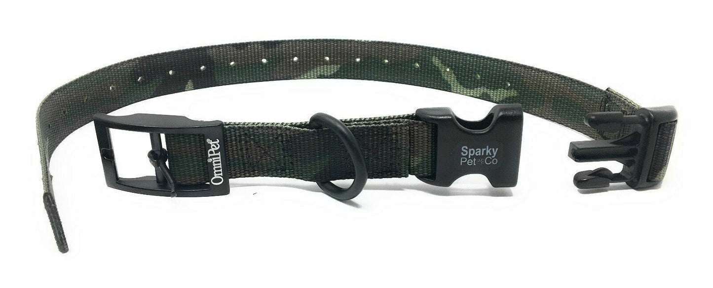 Sparky Peet Co 1" Nylon Double Buckle Quick Snap Replacement Receiver strap - Camo