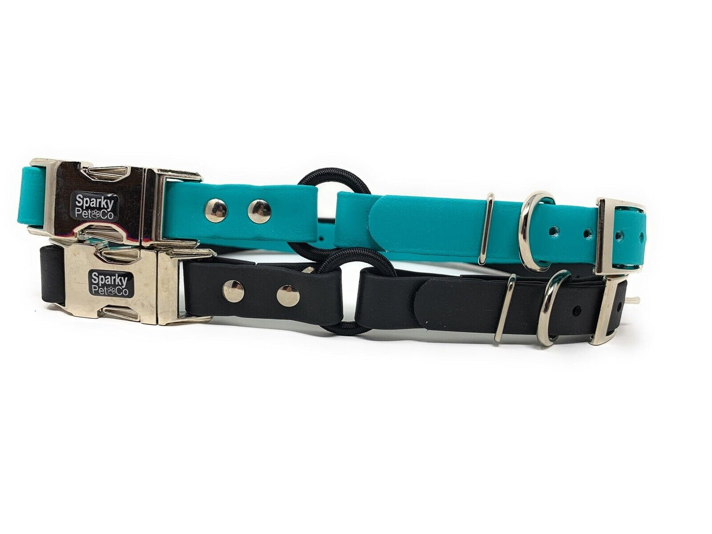 Sparky Pet Co 1" Zeus Biothane ECollar Replacement Strap - Bungee Loop Dog Collar - 7 Colors