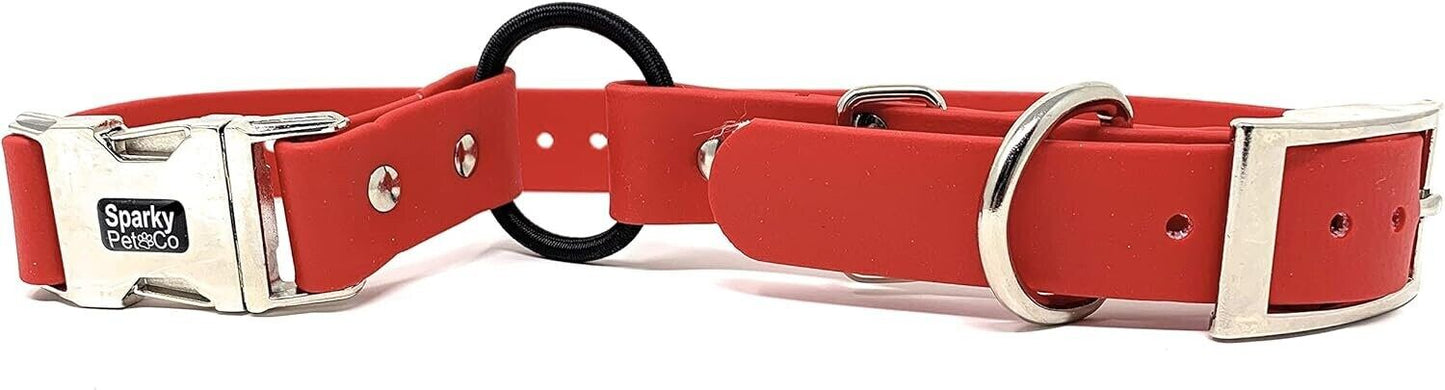 Sparky Pet Co 3/4" Zeus ECollar Replacement Strap Bungee Biothane Double Buckle Metal Clasp (Variants)