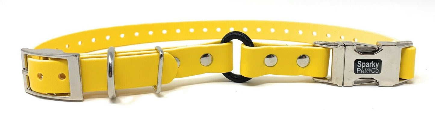 Sparky Pet Co - 3/4" Zeus ECollar Replacement Strap - Bungee Loop Dog Collar Biothane - 7 Colors