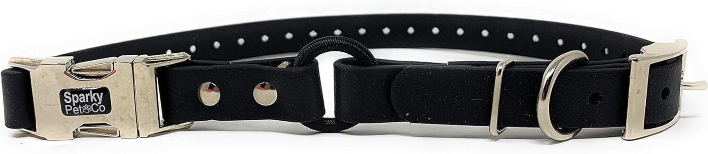 Sparky Pet Co 1" Zeus Biothane ECollar Replacement Strap - Bungee Loop Dog Collar - 7 Colors