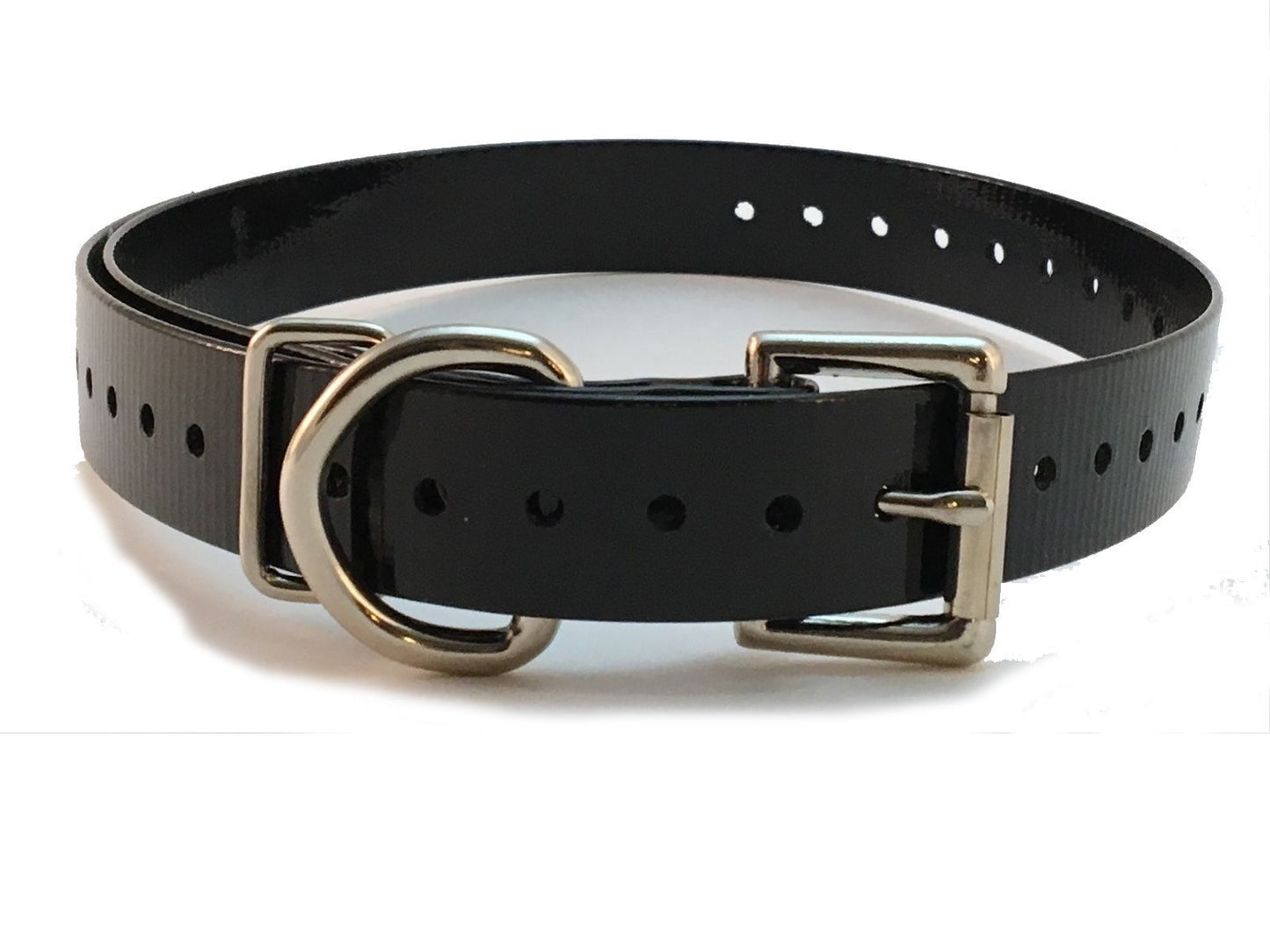 (2) Sparky Pet Co 3/4" - Roller Buckle High Flex Dog Strap - Black
