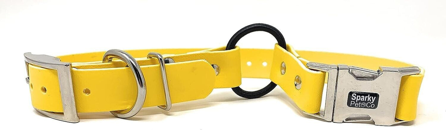 Sparky Pet Co 1" Zeus Biothane ECollar Replacement Strap - Bungee Loop Dog Collar - 7 Colors
