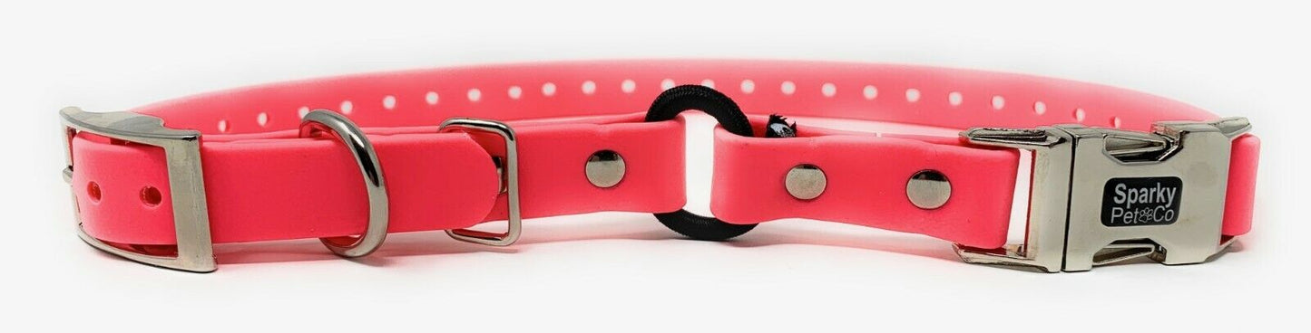 Sparky Pet Co - 3/4" Zeus ECollar Replacement Strap - Bungee Loop Dog Collar Biothane - 7 Colors