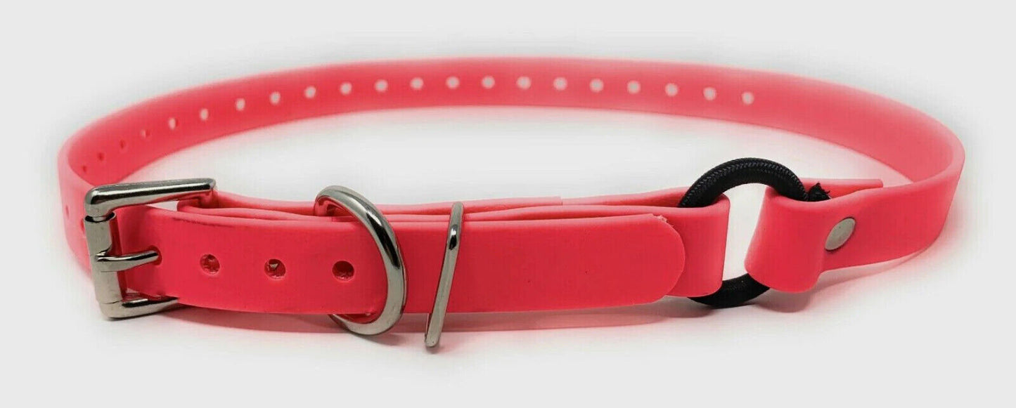 Sparky Pet Co - 3/4" ECollar Replacement Strap - Bungee Loop Dog Collar - Waterproof Biothane - Adjustable - Metal Clasp - for Invisible Fence Systems - 7 Colors