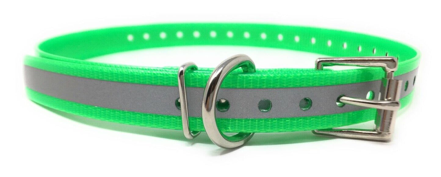 Sparky Pet Co 3/4 inch E Collar Reflective Replacement Dog Strap- 7 Colors