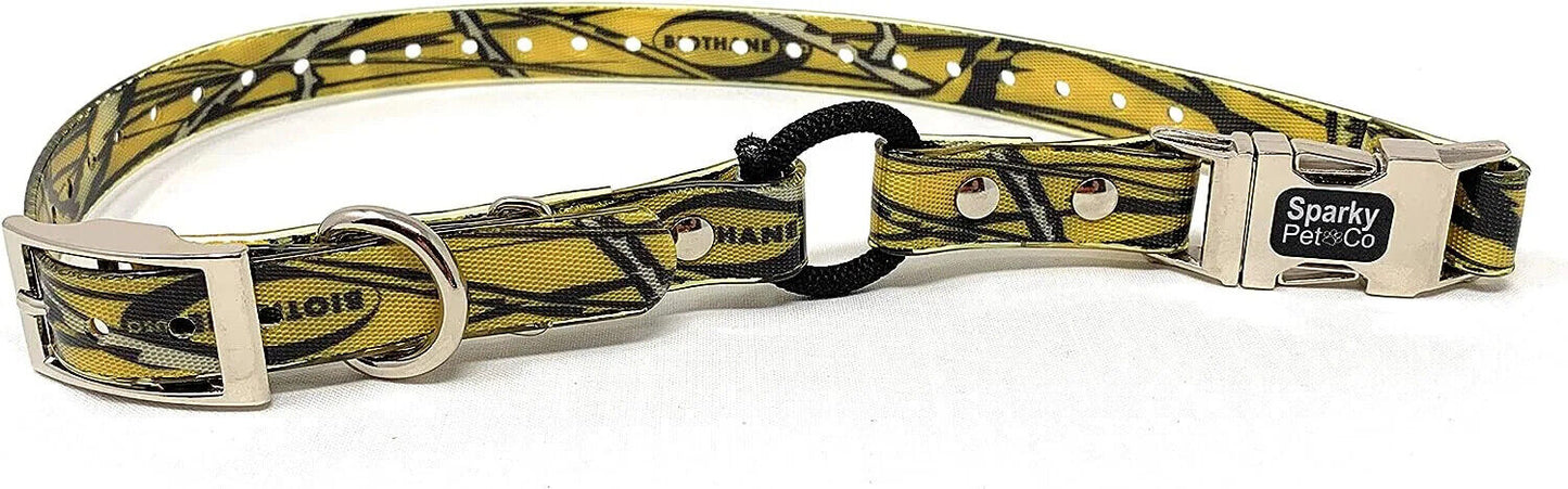Sparky Pet Co 3/4" Zeus ECollar Replacement Strap Bungee Biothane Double Buckle Metal Clasp (Variants)