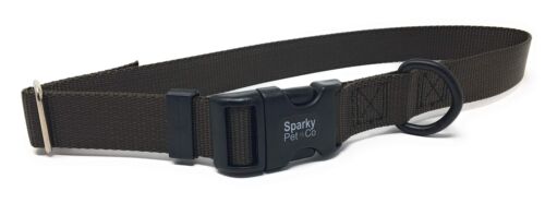 Sparky Pet Co Sturdy Nylon Heavy Duty Clip and Go Dog Collar 3/4" & 1" Sizes
