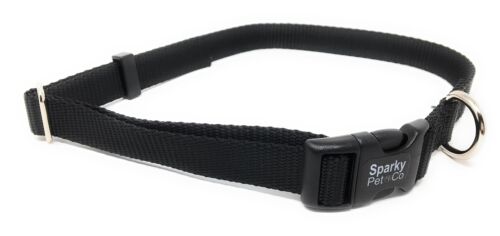 Sparky Pet Co Sturdy Nylon Heavy Duty Clip and Go Dog Collar 3/4" & 1" Sizes