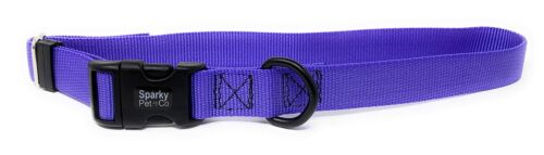 Sparky Pet Co Sturdy Nylon Heavy Duty Clip and Go Dog Collar 3/4" & 1" Sizes