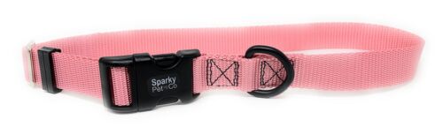 Sparky Pet Co Sturdy Nylon Heavy Duty Clip and Go Dog Collar 3/4" & 1" Sizes
