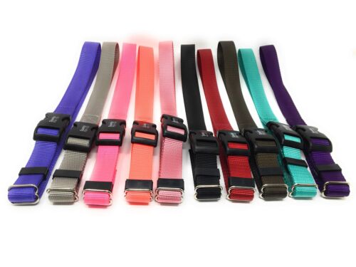 Sparky Pet Co Sturdy Nylon Heavy Duty Clip and Go Dog Collar 3/4" & 1" Sizes