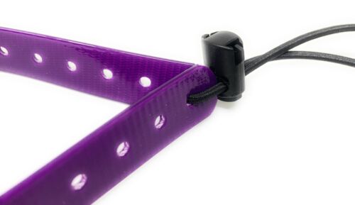 Small Dog GPS Replacement Collar Bungee Multi Hole Flex, 1" Wide, Toggle Closure (Variants)