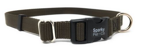 Sparky Pet Co Sturdy Nylon Heavy Duty Clip and Go Dog Collar 3/4" & 1" Sizes