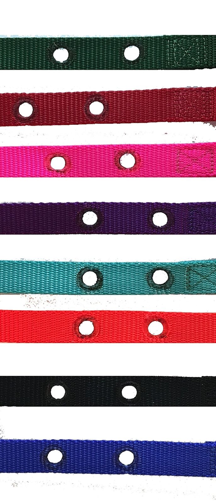 Sparky Pet Co Universal Nylon 3/4" Dog Strap 2 Hole 1 5/8" Apart (Neon Orange)