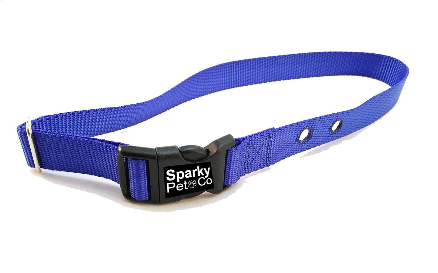 Sparky Pet Co 1" Replacement Nylon Collar with 2 Holes - Spaced at 1.25" Apart - 15 Colors