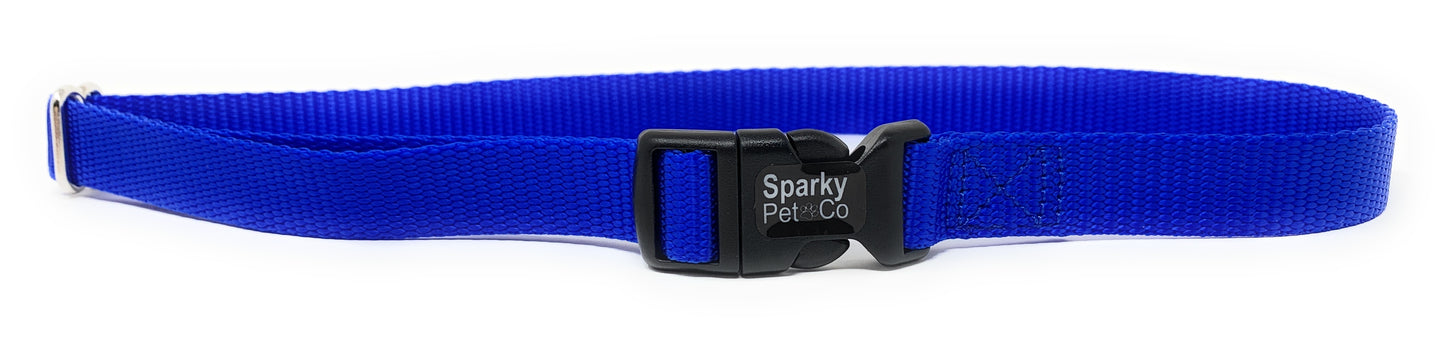 Sparky Pet Co 1" Solid Nylon Replacement Dog Collars for Remote Trainers - 14 Colors
