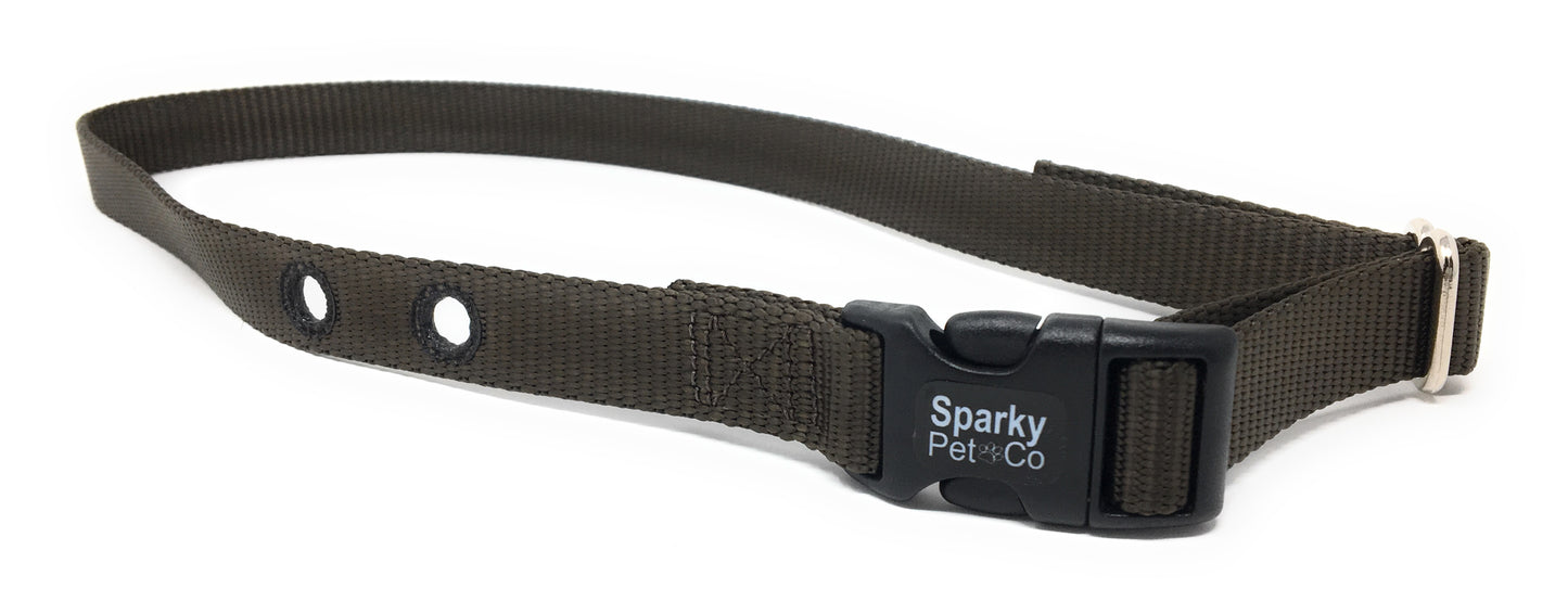 Sparky Pet Co 1" Replacement Nylon Collar with 2 Holes - Spaced at 1.25" Apart - 15 Colors