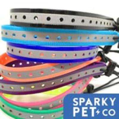 Small Dog GPS Replacement Collar Bungee Multi Hole Flex, 1" Wide, Toggle Closure (Variants)