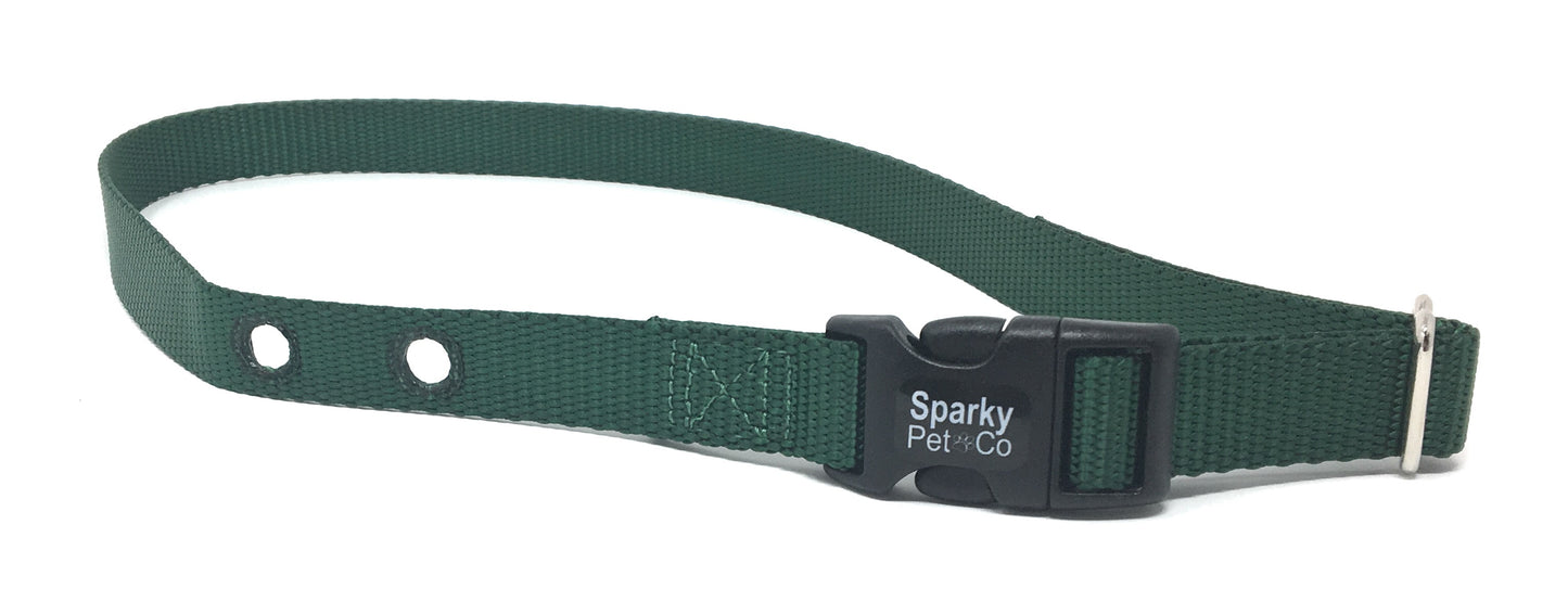 Sparky Pet Co 1" Replacement Nylon Collar with 2 Holes - Spaced at 1.25" Apart - 15 Colors