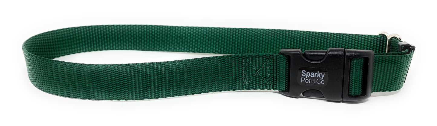 Sparky Pet Co 1" Solid Nylon Replacement Dog Collars for Remote Trainers - 14 Colors