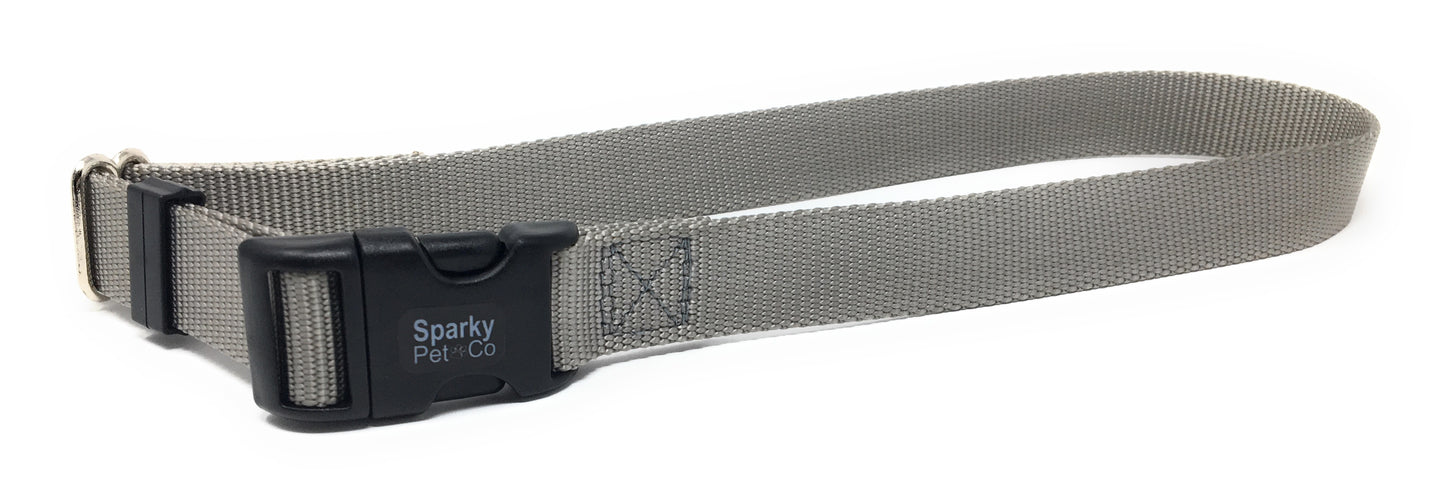 Sparky Pet Co 1" Solid Nylon Replacement Dog Collars for Remote Trainers - 14 Colors