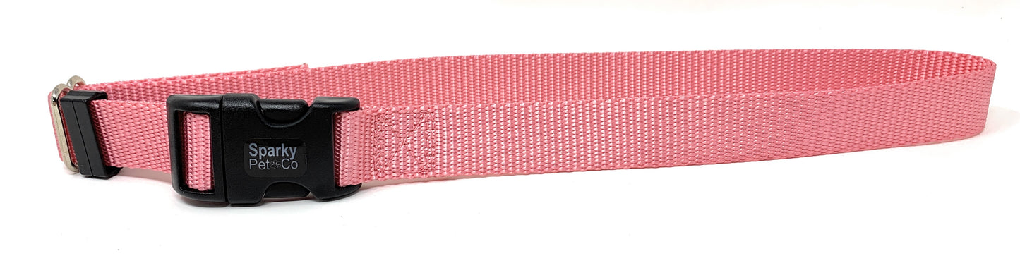 Sparky Pet Co 1" Solid Nylon Replacement Dog Collars for Remote Trainers - 14 Colors