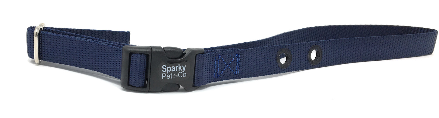 Sparky Pet Co 1" Replacement Nylon Collar with 2 Holes - Spaced at 1.25" Apart - 15 Colors