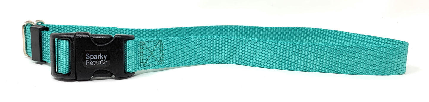 Sparky Pet Co 1" Solid Nylon Replacement Dog Collars for Remote Trainers - 14 Colors