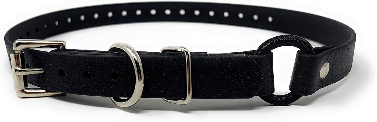 Sparky Pet Co - ECollar Replacement Strap - Bungee Loop Dog Collar - Waterproof Biothane - Adjustable - Metal Clasp - for Invisible Fence Systems (Variants)