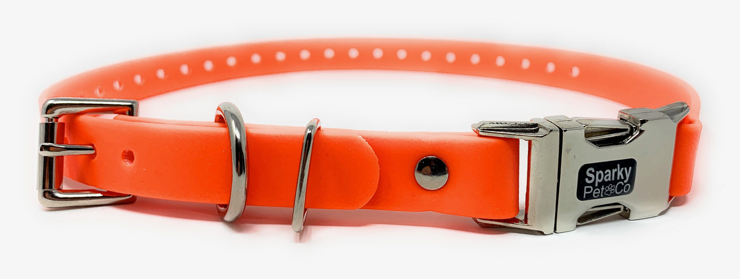 Sparky Pet Co 3/4" Biothane Apollo Double Buckle E Collar Receiver Replacement Strap