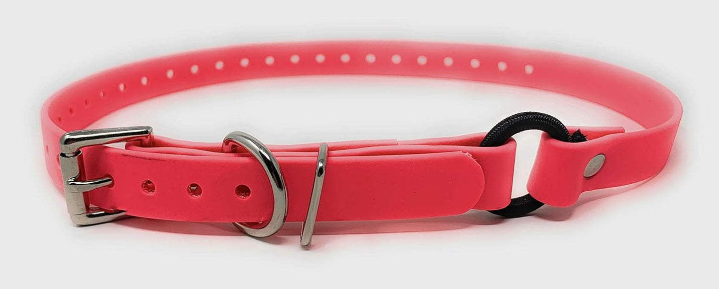 Sparky Pet Co - ECollar Replacement Strap - Bungee Loop Dog Collar - Waterproof Biothane - Adjustable - Metal Clasp - for Invisible Fence Systems (Variants)
