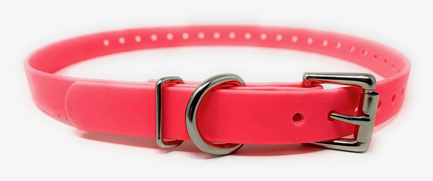 Sparky Pet Co 3/4" Waterproof Biothane Replacement Roller Buckle Dog Collar - 9 Colors