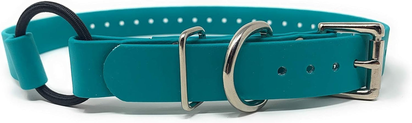Sparky Pet Co - ECollar Replacement Strap - Bungee Loop Dog Collar - Waterproof Biothane - Adjustable - Metal Clasp - for Invisible Fence Systems (Variants)