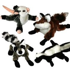 Leather Brothers 16" Stuffing Free Forest Pals Plush Dog Toy 3 Types by Omni Pet