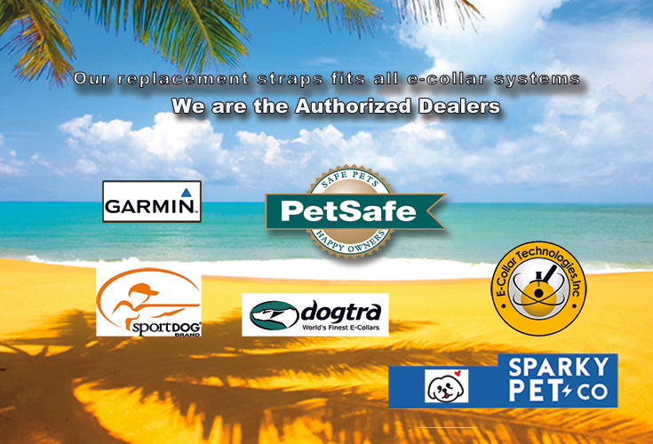 Sparky Pet Co 3/4" Replacement GPS eCollar with Adjustable Bungee, Multi-Hole Design - Yellow