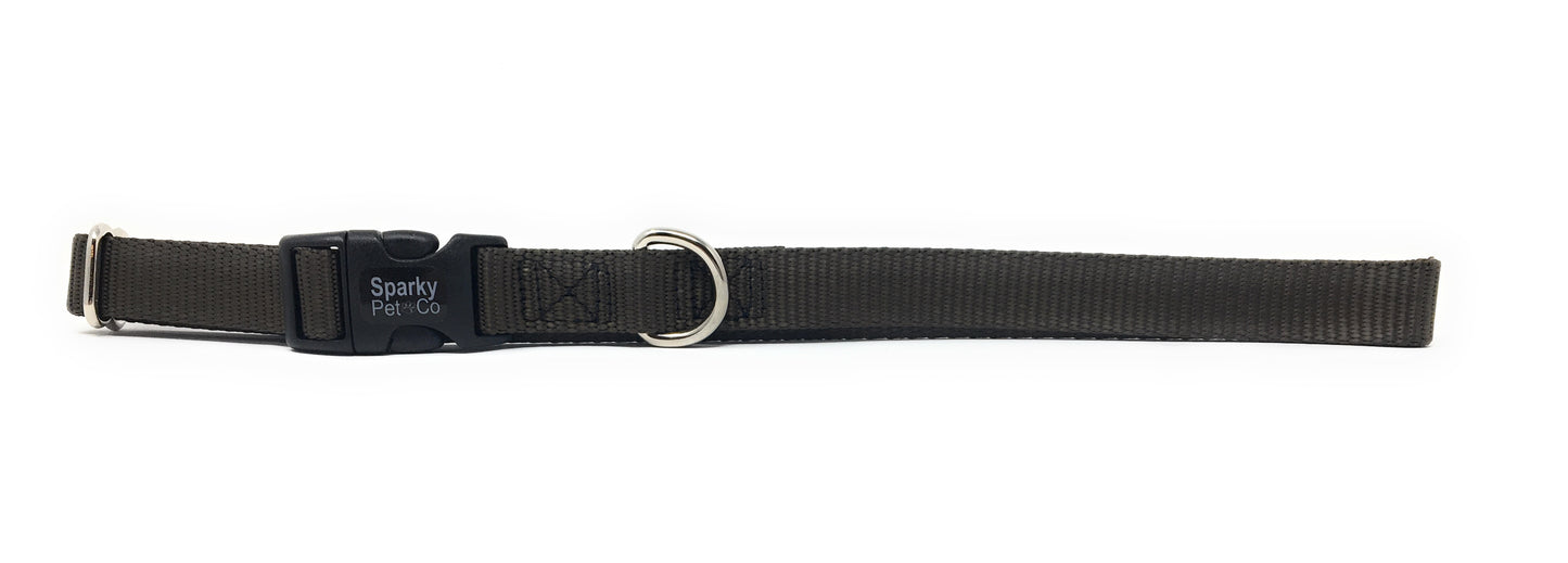 Sparky Pet Co 3/4" Universal Clip-N-Go Adjustable Nylon Dog Collars (Variants)