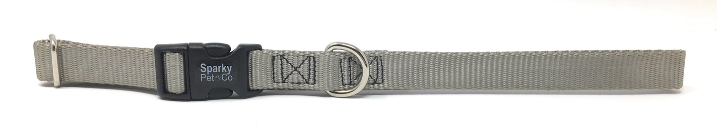 Sparky Pet Co 3/4" Universal Clip-N-Go Adjustable Nylon Dog Collars (Variants)