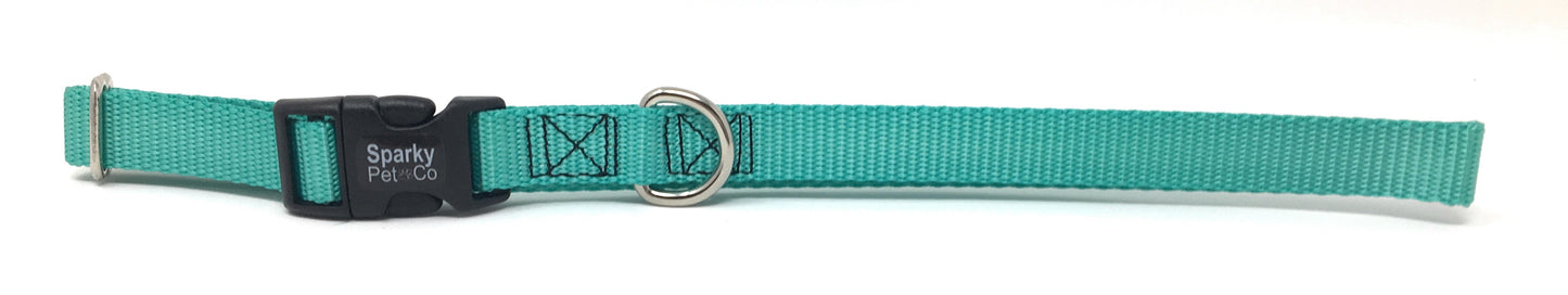 Sparky Pet Co 3/4" Universal Clip-N-Go Adjustable Nylon Dog Collars (Variants)