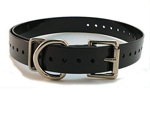 Sparky Pet Co 3/4" High Flex Waterproof Roller Buckle Dog Strap - Black