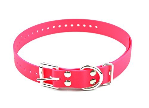 Sparky Pet Co 3/4" Wide for Training Bark, Shock, Electric, GPS Collars High Flex - Neon Pink