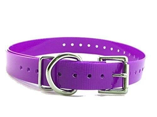 Sparky Pet Co 3/4' Dogtra Compatible High Flex Waterproof Square Buckle Dog for All GPS Systems - Purple