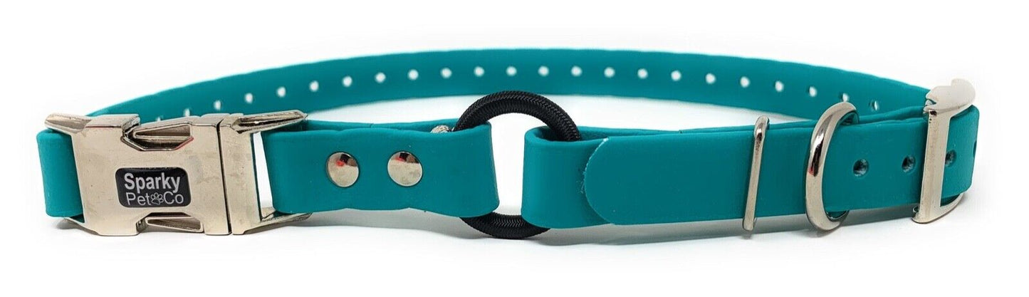 Sparky Pet Co 1" Zeus Biothane ECollar Replacement Strap - Bungee Loop Dog Collar - 7 Colors