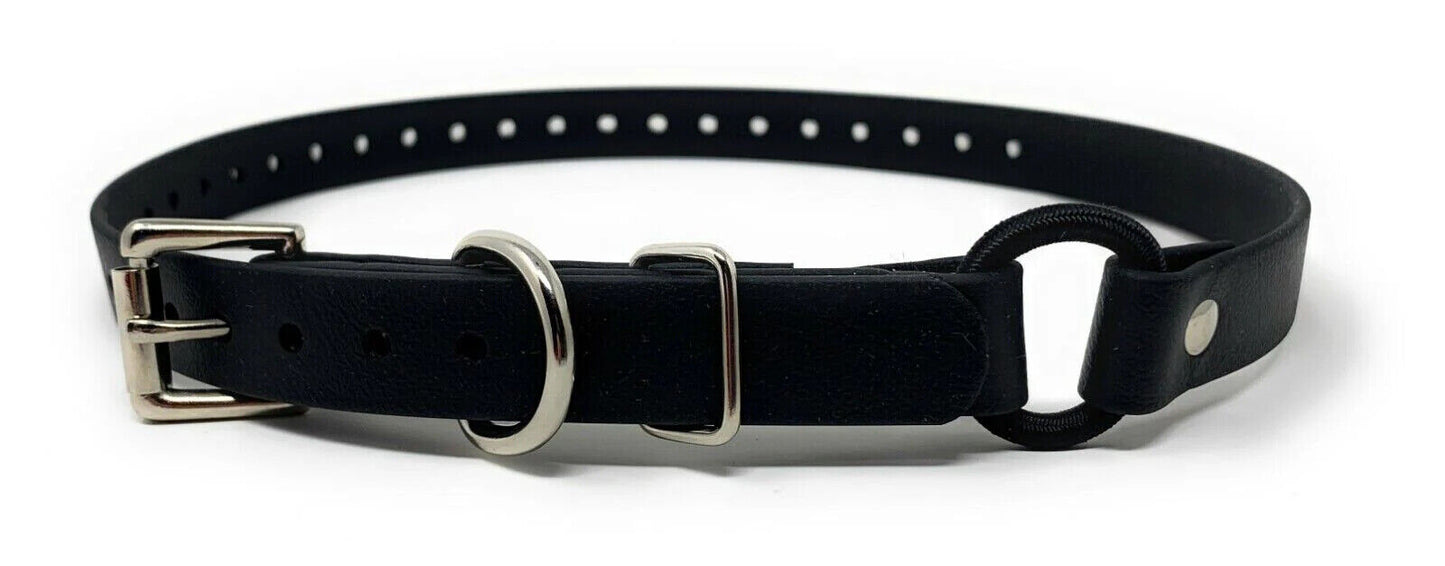 Sparky Pet Co - 3/4" ECollar Replacement Strap - Bungee Loop Dog Collar - Waterproof Biothane - Adjustable - Metal Clasp - for Invisible Fence Systems - 7 Colors