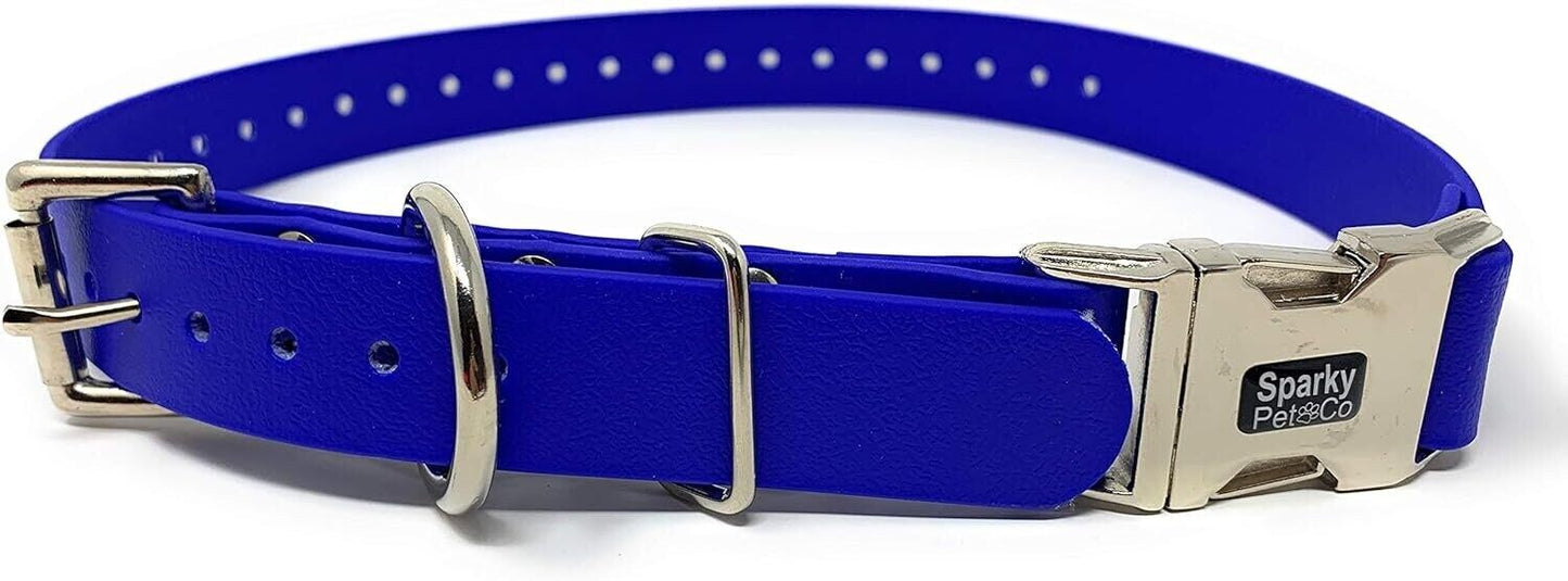 Sparky Pet Co Apollo ECollar Replacement Strap Biothane Double Buckle Metal Clasp (Variants)