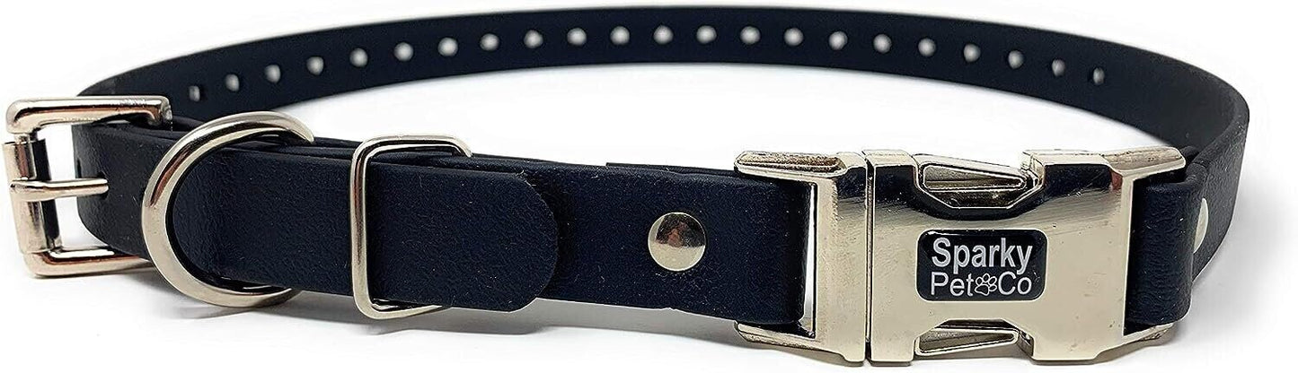 Sparky Pet Co 1" Apollo Biothane ECollar Replacement Strap - Dog Collar - Waterproof