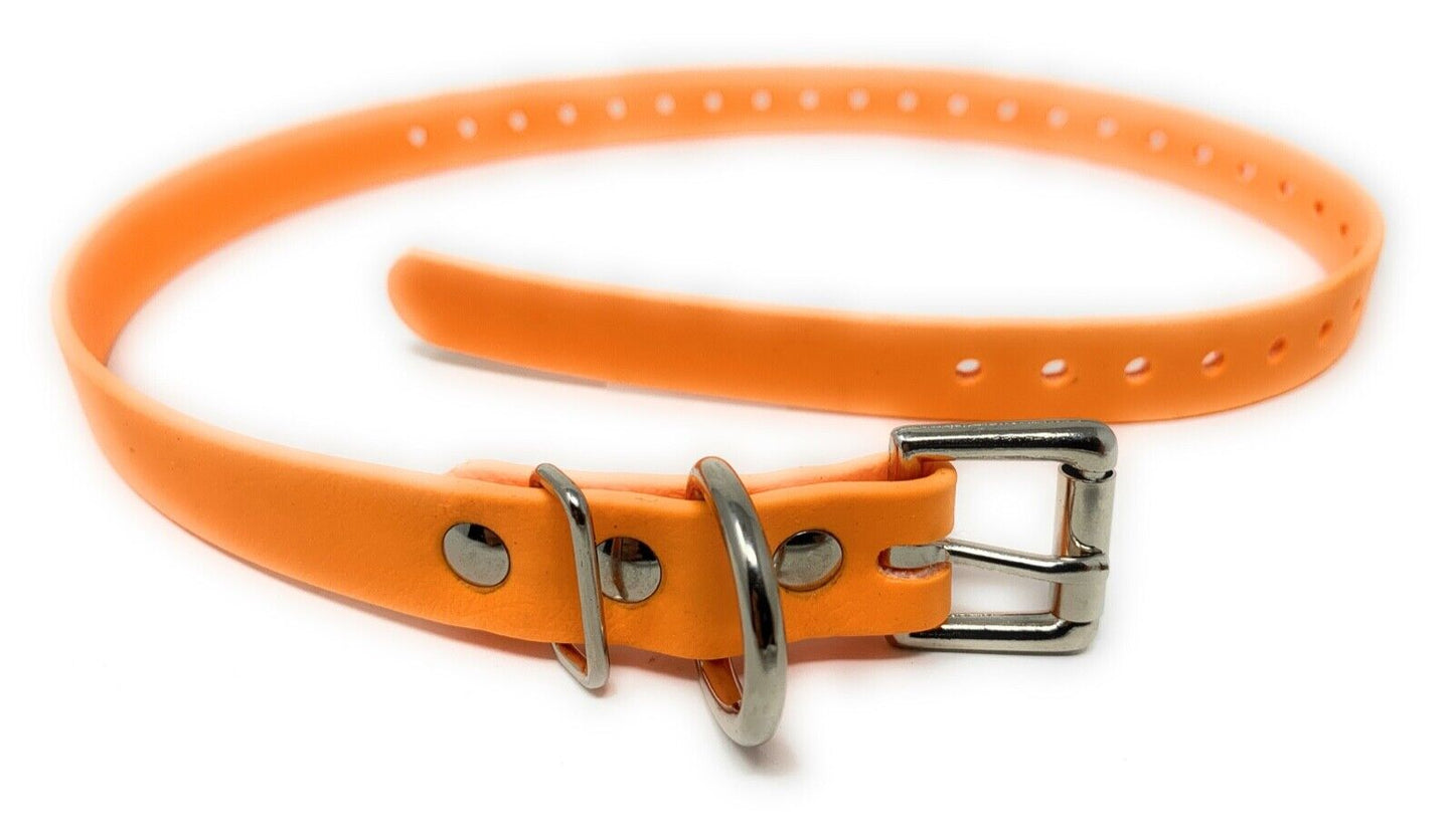 EDUCATOR E-COLLAR Compatible 3/4" BIOTHANE Collar 8 Colors Made in USA