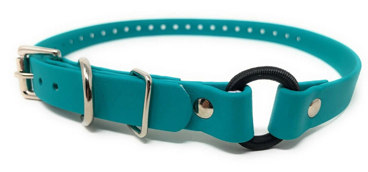 Sparky Pet Co - 3/4" ECollar Replacement Strap - Bungee Loop Dog Collar - Waterproof Biothane - Adjustable - Metal Clasp - for Invisible Fence Systems - 7 Colors