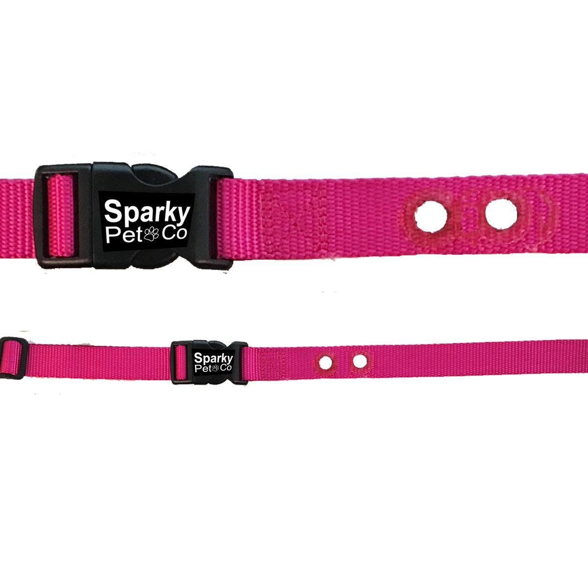 Sparky Pet Co 1" Nylon 2 Hole 1.25 Replacement Strap RFA 41 1" - Raspberry